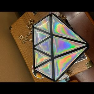 Diamond shaped cross-body bag